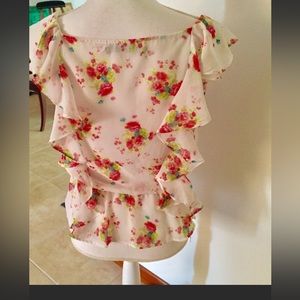 TRE COLLECTION, size L , women top multiple colors floral design sleeveless